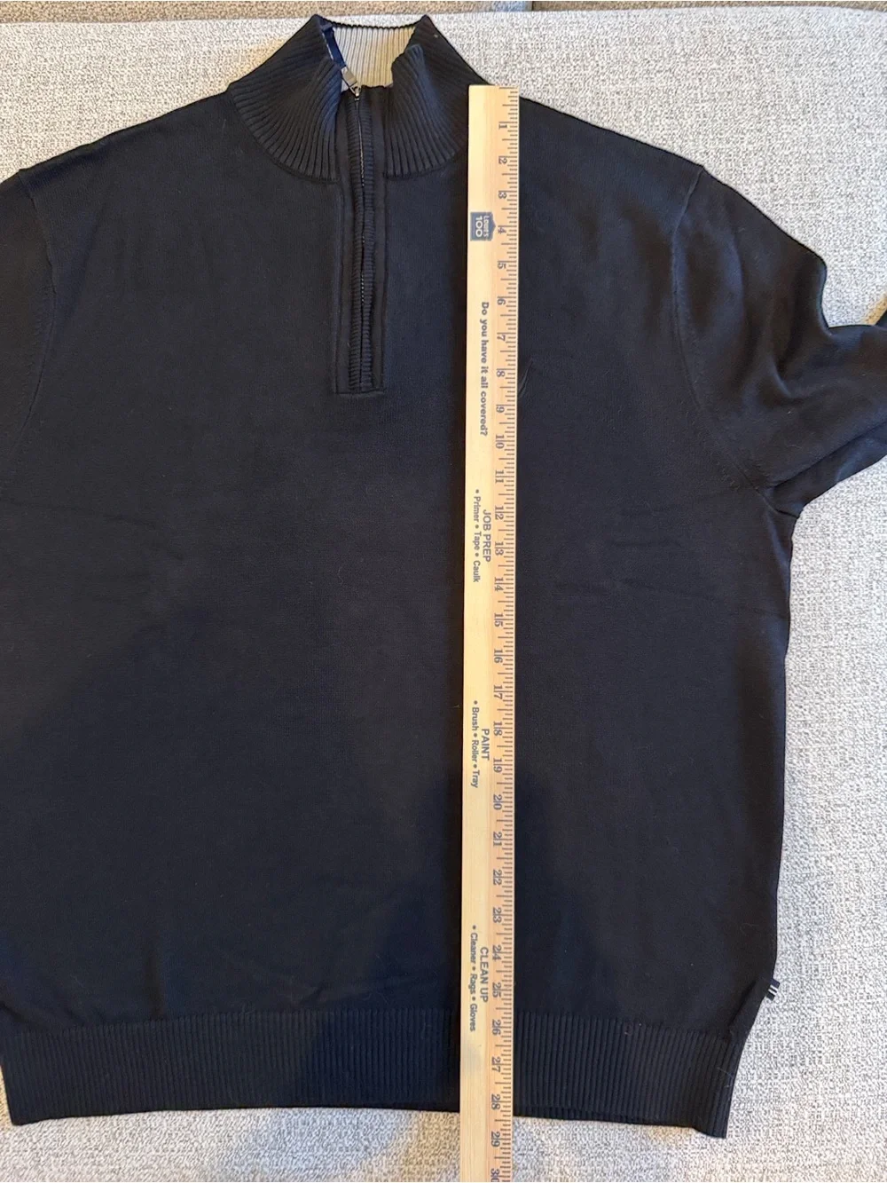Nautica Men's Black Half-Zip Mock Neck Sweater NWT